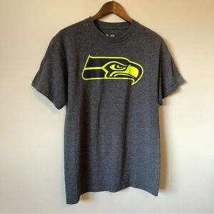 NFL Team Apparel Seattle Seahawks Football Jersey Tee Shirt Top Grey